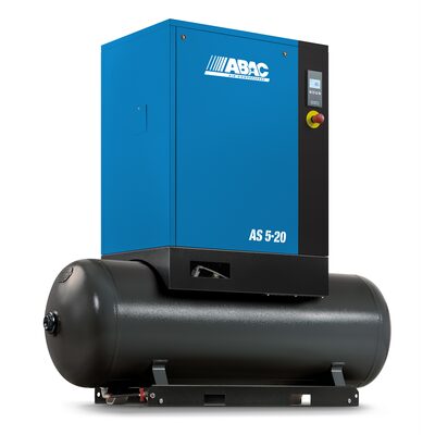 Piston Technology 5 HP 71 Gallon Tank Mount 150 PSI Screw Compressor, 17.4 CFM 230 Volt, Single Phase, 60 Hz, 63 dBA - Dropship