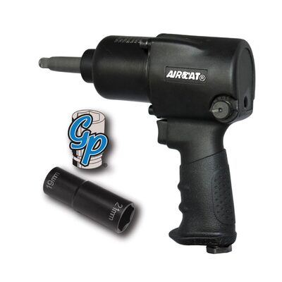 AirCat 1/2 Drive Aluminum Classic Air Impact Wrench with 2 Inch Anvil