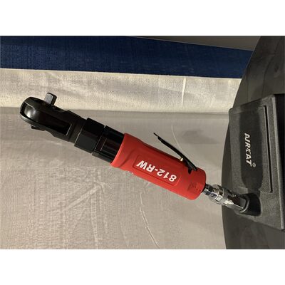 AirCat 80 ft-lb Maximum torque350 RPM run-down speed with built-in regulator for controlInternal impact mechanism eliminates torque reaction and risk of finger trappingVery quiet compared to conventional air ratchets - only (79 dBA)Composite handle grip i