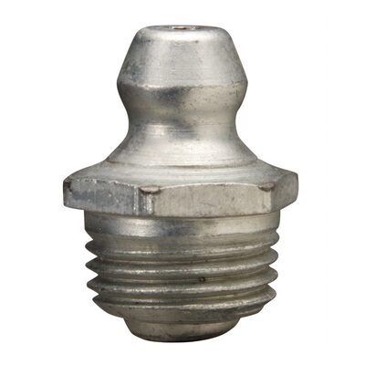Alemite Metric Fitting, Straight, 10 mm x 1 mm, OAL 5/8"