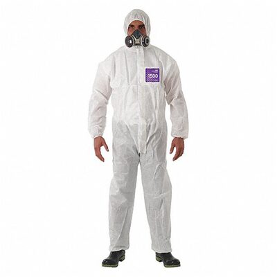 Ansell ALPHATEC 681500 SERGED HOODED COVERALL SIZE M