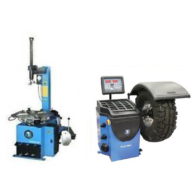 Atlas Equipment TC229 Rim Clamp Tire Changer + WB41 Wheel Balancer Combo Package