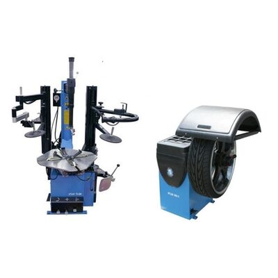 Atlas Automotive Equipment Atlas Equipment TC289DAA Rim Clamp Tire Changer + WB11 Wheel Balancer Combo Package (WILL CALL)