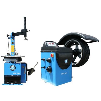 Atlas Equipment TC221 Rim Clamp Tire Changer + WB11 Wheel Balancer Combo Package