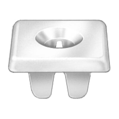 AUVECO GM LICENSE PLATE NYLON NUT, 1/4-20 SCREW SIZE