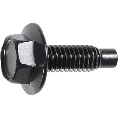 AUVECO 5711 Hex Washer Head Spin Lock Dog Point Body Bolt, 5/16 in - 18 TPI x 1 in L x 1/2 in Hex, Black Phosphate