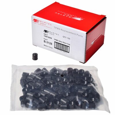Bartec USA TPMS Valve Stem Cap Small Black