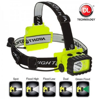 Bayco BAYCO NIGHTSTICK LED HEADL AMP WHITE AND GREEN LED'S HI-VIZ GREEN BASE