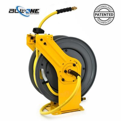 BluBird OilShield Dual - Arm Air Hose Reel All - In - One 1/2" x 50'
