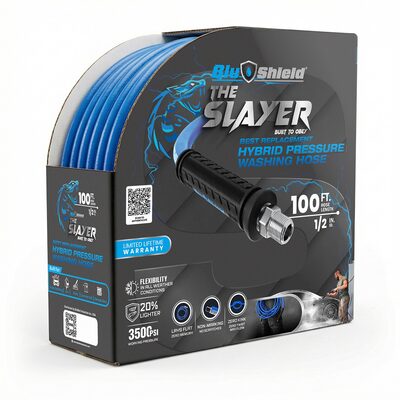 BluBird Blu Shield The Slayer Hybrid Pressure Washing Hose 1/2" X 100'
