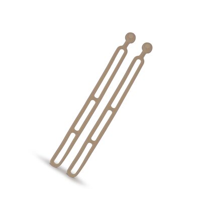 Blubird Rapid Tie Beige Color 2 Pack
