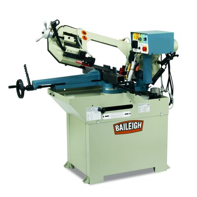Baileigh BS-250M - Metal Cutting 8.6" Geared Head Band Saw Mitering Head 2HP, 110V, 1 Phase