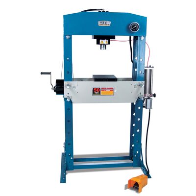 Baileigh HSP-50A - 50 Ton Air/Hand Operated H-Frame Press, 7-3/4" Stoke, CE Approved
