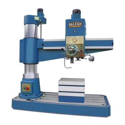 Baileigh RD-1600H - 5' Hydraulic Radial Drill, MT5 Spindle, Includes Quick and Tappinig Chuck 5-1/4HP, 220V 3 Phase