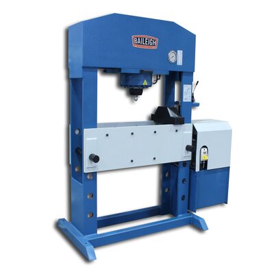 Baileigh HSP-110M-HD - 220V 3 Phase 110 Ton Hydraulic Press. Can Be Operated with Motor or with Manually Operated Pump