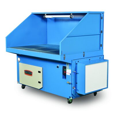 Baileigh DDTM-8052-HD - 80" x 52" Heavy Duty Metal Downdraft Table Air Pulse Clean w/ HEPA Filter 5HP, 230V 3 Phase