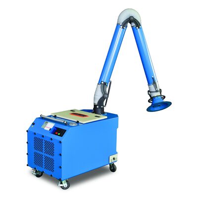 Baileigh FE-850 - 110V 1.5HP Weld Fume Extractor w/ 6" x 10' Round Hood Arm & HEPA Filter