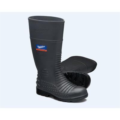 Blundstone Steel Toe Gumboots-Waterproof, Metarsal Guard, Puncture Resistant Midsole, Grey, AU size 12, US size 13