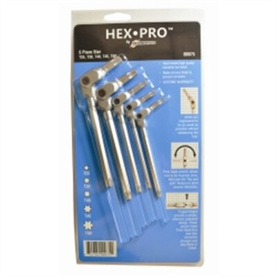 Bondhus Corp. 5PC HEX PRO PIVOT HEAD TORX WRENCH SET