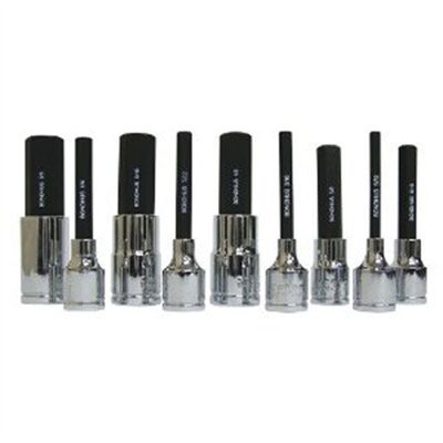 Bondhus Corp. Hex Bit Set 2" w/Skts 9pc SAE