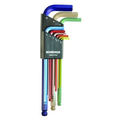Bondhus Corp. 9 Pc ColorGuard L Wrench Long