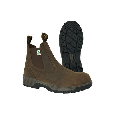 Blue Tongue Cigar Brown 6 in Safety Toe Slip On 11