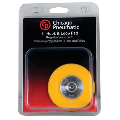 Chicago Pneumatic HOOK & LOOP BACKING PAD 3" FOR CPT7201P