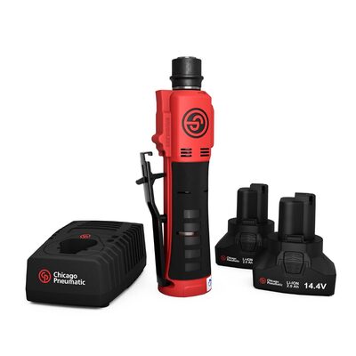 Chicago Pneumatic CP8323KNA - Kit - Cordless Tire Buffer, 7/16 Inch Hex Quick Change, 2-Speed, 14.4 V / 2.0 Ah, Li-ION, 2 Batteries and Charger, 200 W - 1200 / 2500 RPM