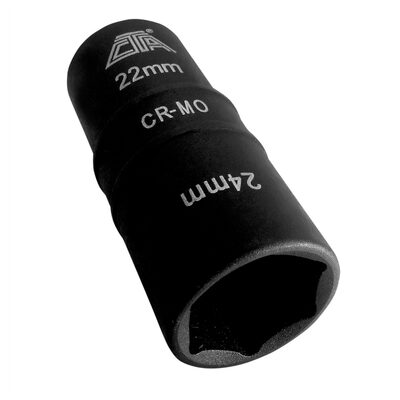 CTA Manufacturing Lug Nut Flip Socket - 22 mm x 24 mm