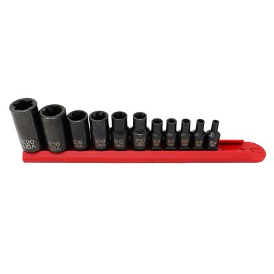CTA Manufacturing 11 Piece Master Torx Socket Set - E4 - E20
