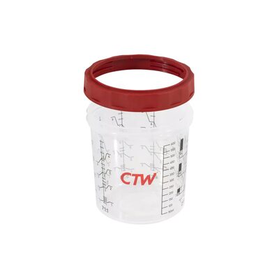 CTW International HC-650 650Ml Hard Cup & Collar for the CTW Disposable Paint Cup System