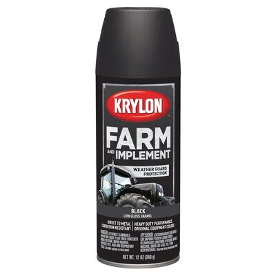 Krylon Low Gloss Black 12 oz.