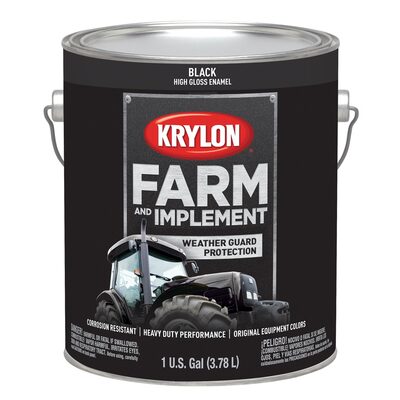Krylon Krylon Farm/Implement; Gloss Black; Gallon