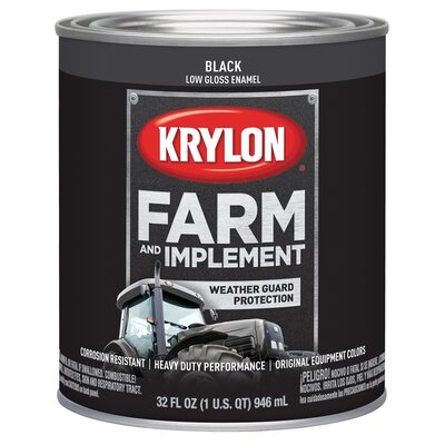 Krylon Low Gloss Black 32 oz. Quart
