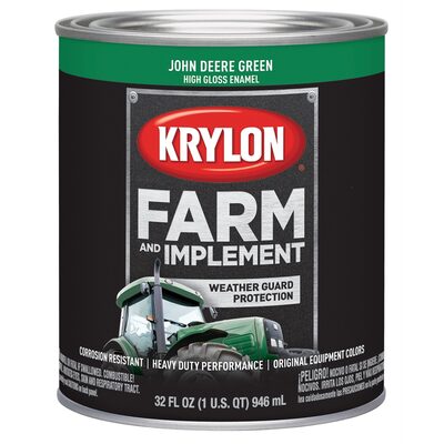 Krylon FARM  PAINTS; JOHN DEERE GREEN; 32 OZ. QUART;