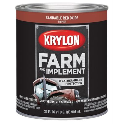 Krylon Sandable Red Oxide Primer 32 oz. Quart