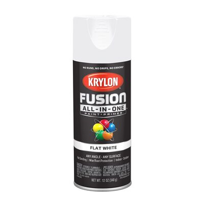 Krylon Fusion PAINT PRIMER Flat White 12 oz.