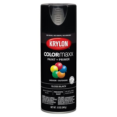 Krylon Gloss Black; 12 oz. Aerosol