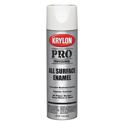 Krylon Enamel Paint Flat White 15 oz.