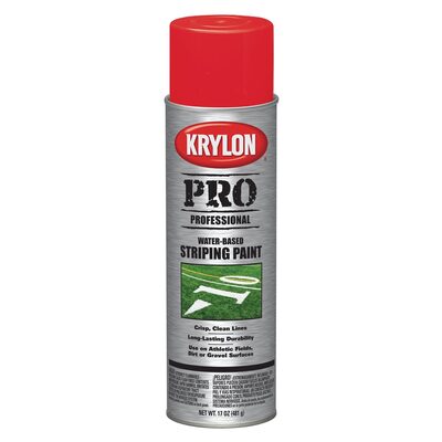 Krylon Striping Paint Athletic Field Red 18 oz. Aero