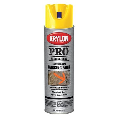 Krylon Mark Paint APWA Safe Yellow 15 oz.