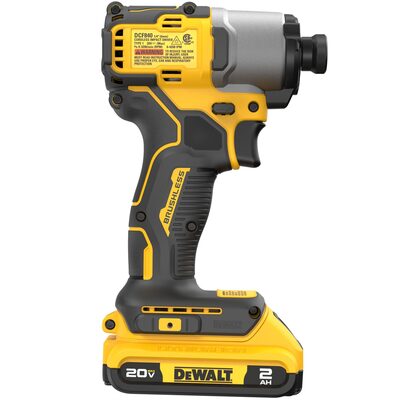 DEWALT 20V MAX* XTREME Cordless Brushless 1/4 in Impact Driver Drill Kit (1) Lithium Ion Battery with Charger