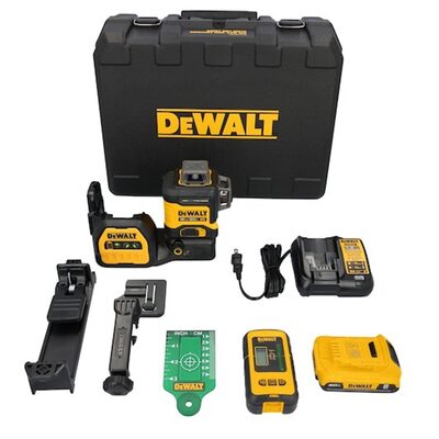 DeWalt 20V MAX* XR&reg; 3 x 360 High Precision Green Laser