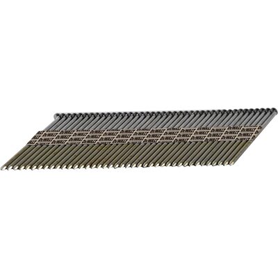 DEWALT Framing Nails, Paper Tape, 30-Degree, Smooth Shank, Bright Finish, Off-Set Round Head, 3-Inch X .120-Inch, 2500-Pack