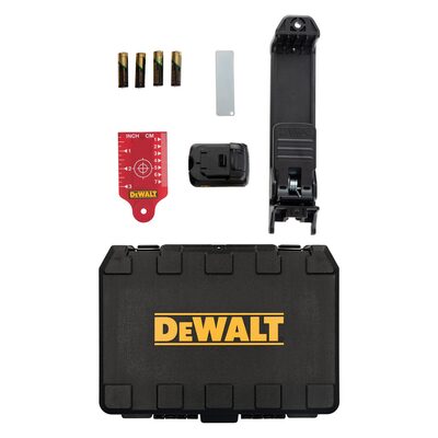 DEWALT 12V Max Laser Level, 2 Spot + Cross Line Laser, Red, 165-Foot Range