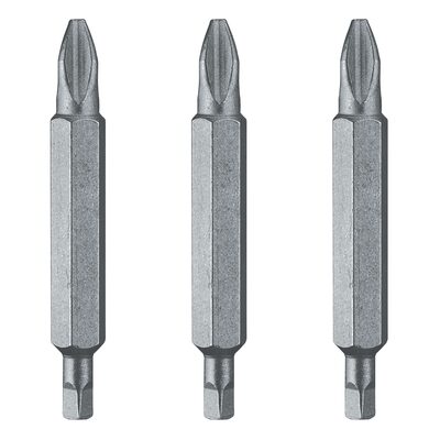 DEWALT #2 Phillips And #2 Square Recess Double Ended Screwdriver Bit (3-Pack)
