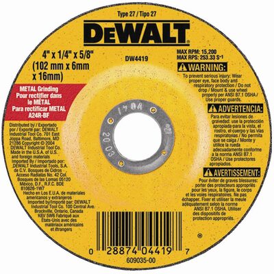 DeWalt DCW METAL 4"X4/4"X5/8"