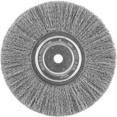 DeWalt HP 8-in. x 1-in. x 0.020-in. Crimped Wire Bench Grinder Brush