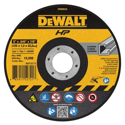 DEWALT High-Performance Aluminum Cutting Wheels