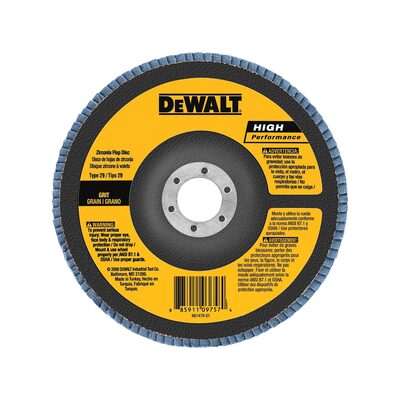 DEWALT 6-Inch X 7/8-Inch 40G Type 29 Hp Flap Disc